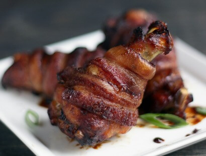 Bacon Wrapped Asian Chicken Wings