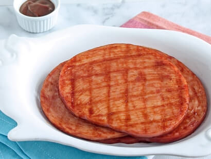 Best Ever Barbecued Ham Steaks Recipe
