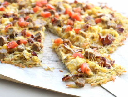 Breakfast Pizza with Hash Brown Crust