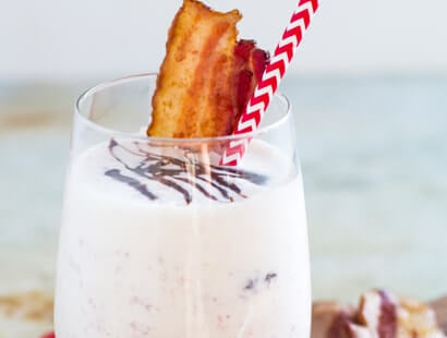 Candied Bacon Malted Milkshake
