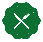 Green Silverware Icon