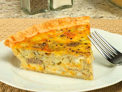 Southwest Quiche with Sausage